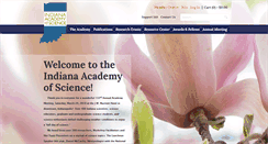 Desktop Screenshot of indianaacademyofscience.org